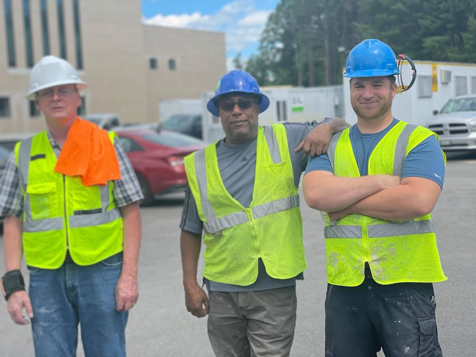 stp workers on site